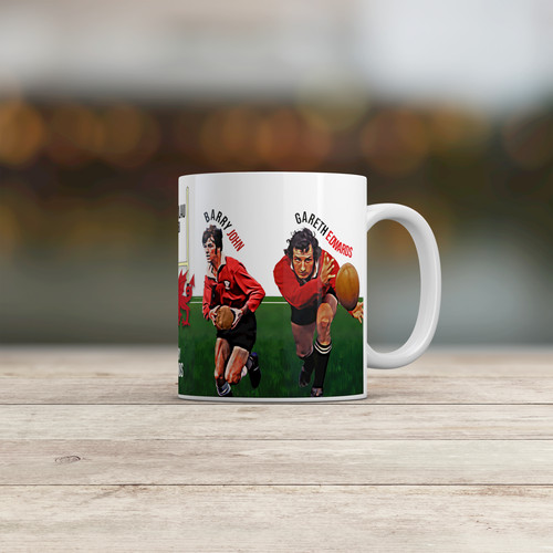 Wales rugby legends mug - rugby,