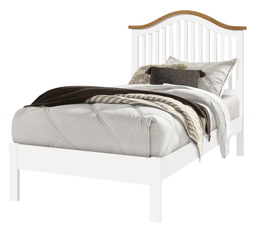 White oak wood wooden - wooden, bed