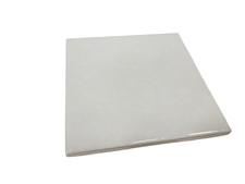 Snow White Ceramic Florida Tile 4 3/8 in FT Rippled Subway Square Potters Touch