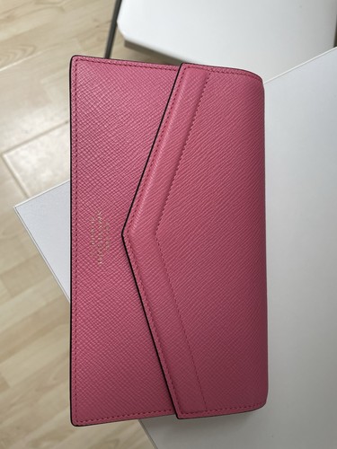 Smythson leather pink wallet