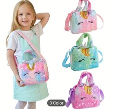 🦄 Kids Unicorn Shoulder Bag Handbag – Cute Plush Crossbody Purse for Girls | 3