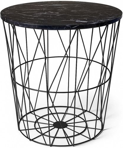 Metal wire side table magazine - metal,