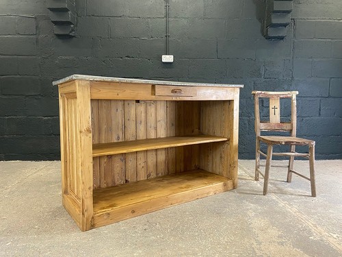 Vintage pine shop counter with - vintage,