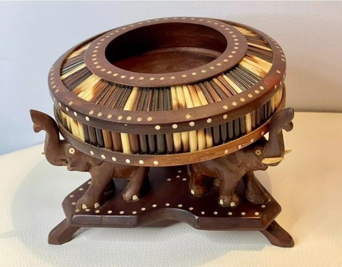 Vintage porcupine quill bowl - porcupine, bowl/