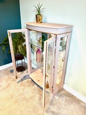 Art-Deco Elegant Glass fronted Display Cabinet, beautifully restored by hand