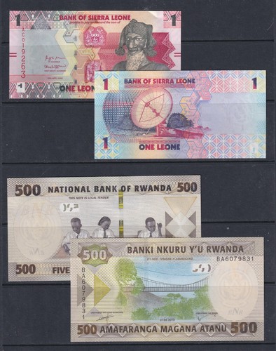 Worldwide aunc unc banknotes - 5, aunc/unc