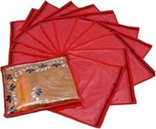 CLEAR Red Bandhani SAREE