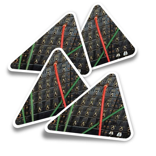 Triangle stickers vintage - 4x,