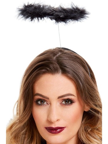 Smiffy ladies black marabou - ladies,