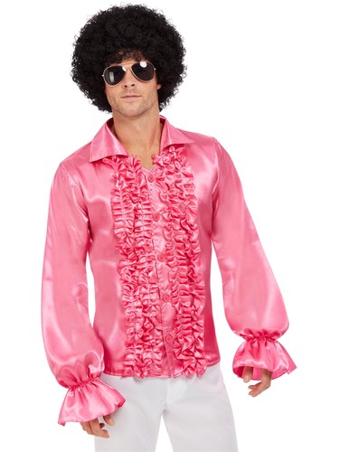 60s ruffled shirt - 60s,