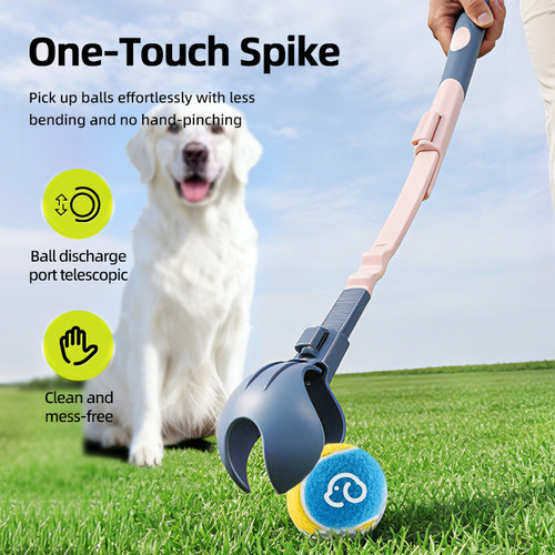 Retractable dog ball thrower - retractable,