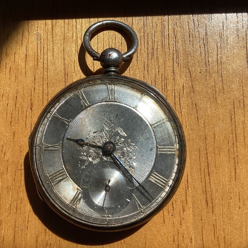 Antique silver pocket - pocket, watch