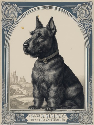 Scottish terrier vintage - scottish,