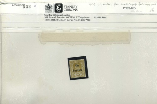 Ceylon 1903 25c - 25c, o26