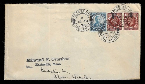 Mixed franking 1936 great - -,