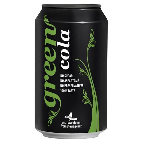Green cola 330ml can - can,