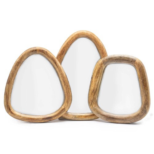 Set pebble shaped mirrors - pebble,