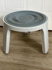Vintage stool seat metal step - vintage,