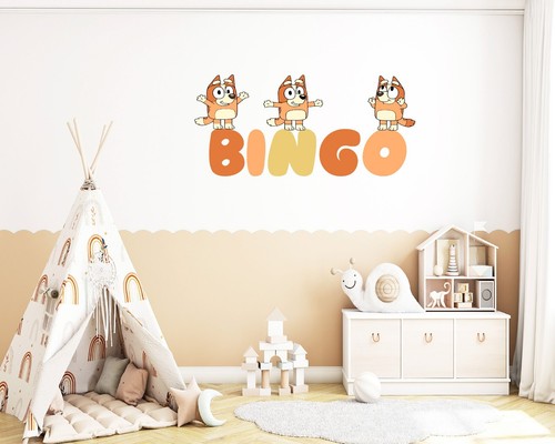 Bingo bluey wall sticker - bingo,