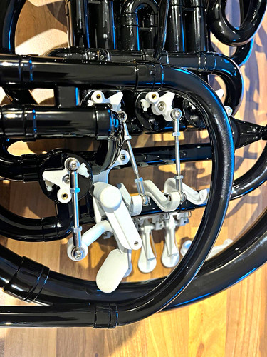 Double french horn black - double,