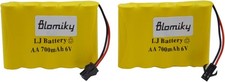 2 Pack 6.0V 700mAh Ni cd