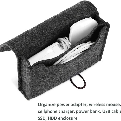 Felt electronics organizer - felt,