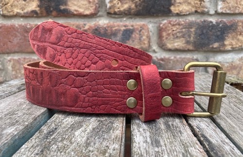 Red crocodile look buffalo - crocodile,