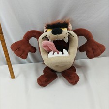 Vintage Taz Tazmanian Devil Looney Tunes Plush Soft Toy 1994