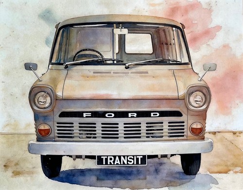 Mk1 ford transit - van, art