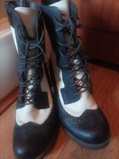 Dr Martens 1920 Black & White Brogues Size 5