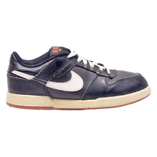 NIKE Renzo Sneaker Trainers Black Leather Boys UK 5