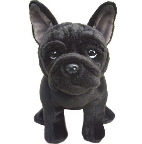 Black french bulldog - bulldog, plush