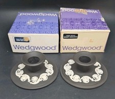 2 x Wedgwood Jasperware Black