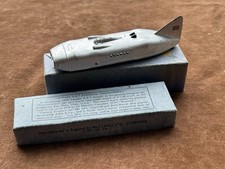 Pre-War Dinky 23m A2247 Silver Thunderbolt Racing Car In Original Box