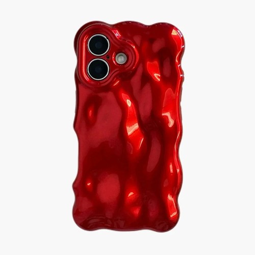 Fashion red wave ripple tpu - fashion,