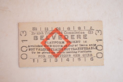 Railway platform ticket - ticket, btc