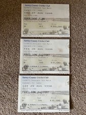 England v Sri Lanka - The Oval - Set Test Match Tickets - Day 1-3 - 1998 Test