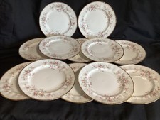 ROYAL ALBERT / PARAGON VICTORIANA ROSE  12 X SALAD PLATES 8” DIAMETER Ex Cond