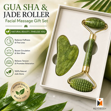 Gua Sha & Jade Roller Set