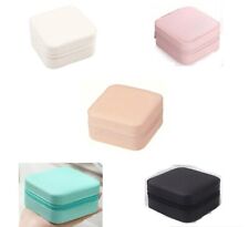 Mini Jewellery box Travel Storage case PU leather jewelry 5 colour choices