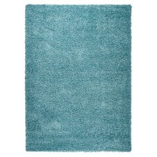 Duck Egg Blue Shaggy Rug Soft