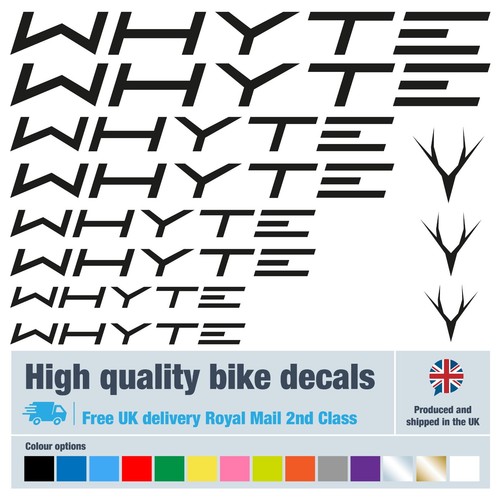 Whyte new italic bike decals - italic, /