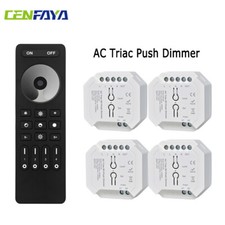 AC Triac LED Dimmer Push