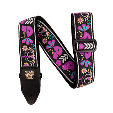 Ernie Ball 5331 Classic Jacquard Electric Bass Guitar Strap Purple Bird Lupin
