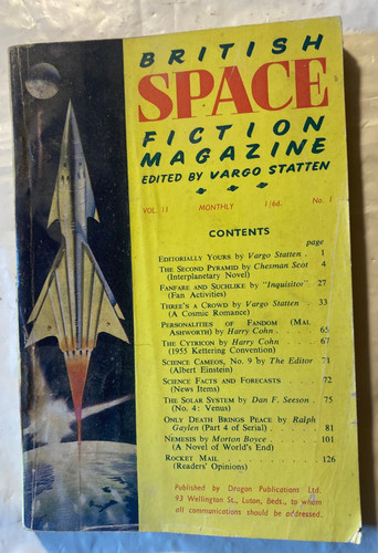 British space fiction magazine - british,