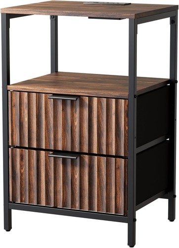 Bedside table with charging - bedside,