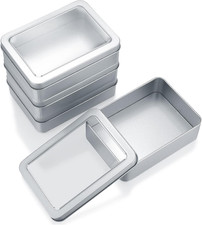Storage Box 4Pcs metal Tins