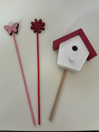 Plant pot decorations - , x3