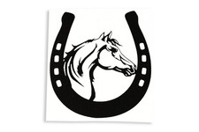 Horseshoe With Horse Head Car