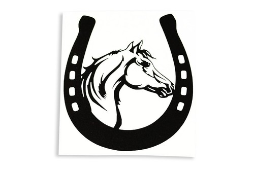 Horseshoe with horse - horse, head